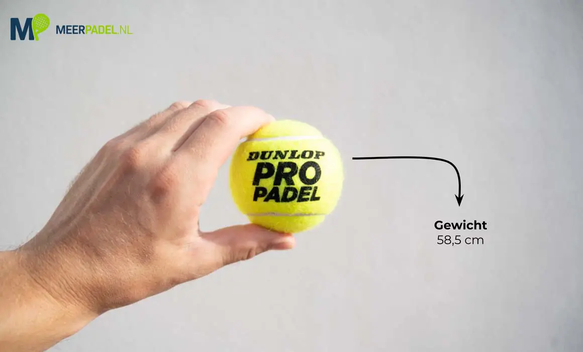 Dunlop-Padel-Pro-bal-gewicht