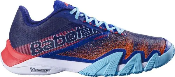 Babolat Padelschoenen Jet Premura 2 Bleu-Poppy-Red-47