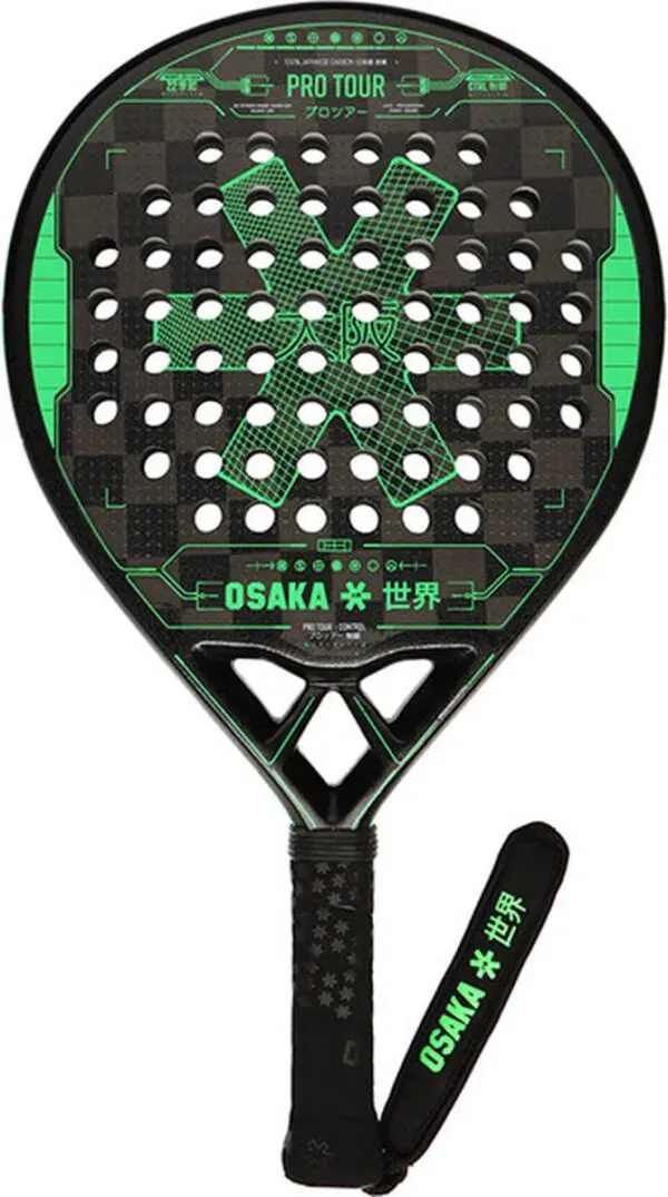 Osaka Pro Tour Black/Green - Padelracket - Black/Green