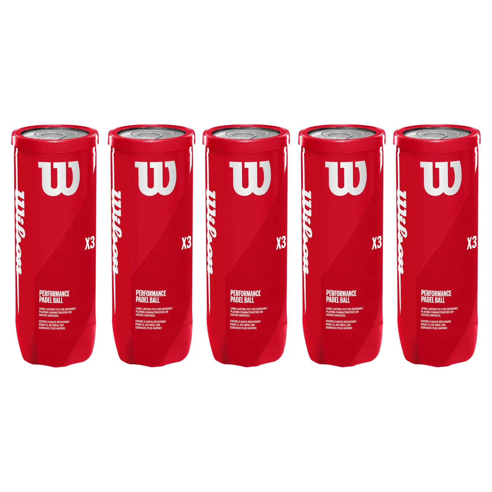 5x Wilson Padel X3
