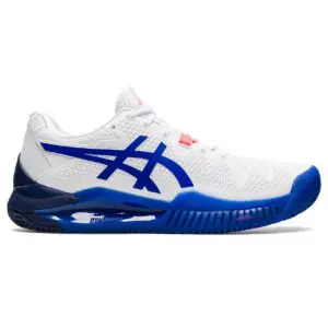 Asics Gel-Resolution 8 Clay Women's White/Lapis Lazuli Blue