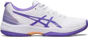 Asics Tennisschoen Solution Swift FF Clay Dames Wit Paars