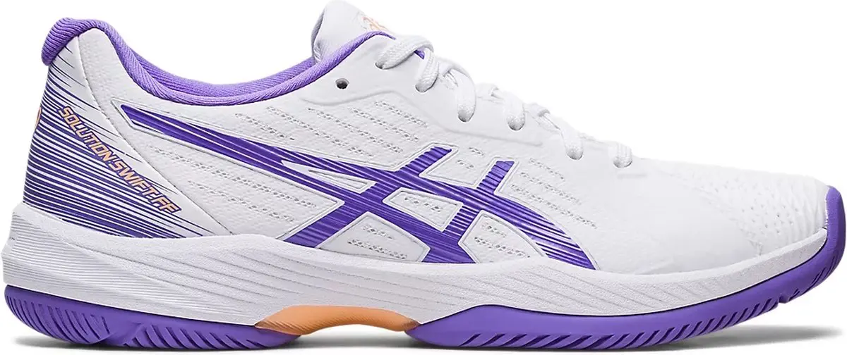 Asics Tennisschoen Solution Swift FF Clay Dames Wit Paars