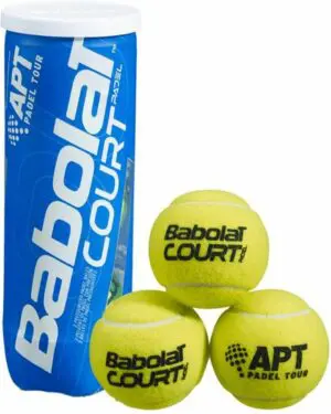 Babolat Court X3 - padel ballen - Padel - 3 Ballen - Geel