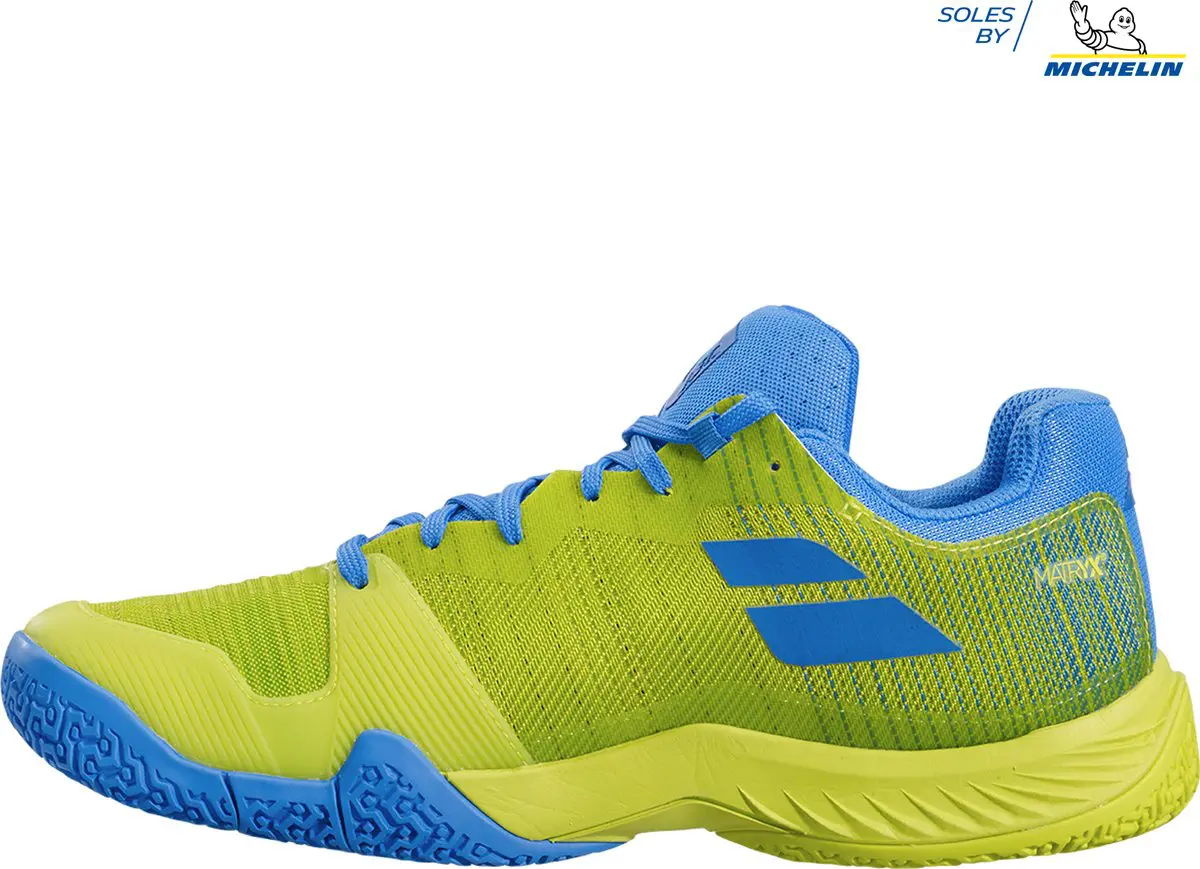 Babolat Jet Premura padelschoen - blauw / geel - maat 47
