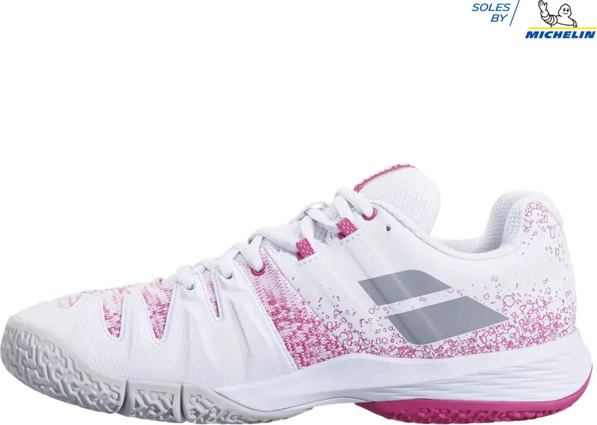 Babolat Sensa dames padelschoen - wit/roze - maat 40