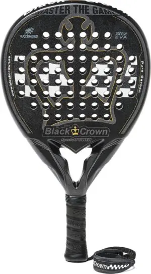 Black Crown Special Power (Druppel) - 2022 padel racket zwart/wit