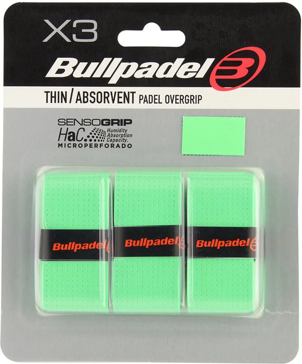 Bullpadel GB1705 Overgrip Groen 3 St. - Grip - Multi