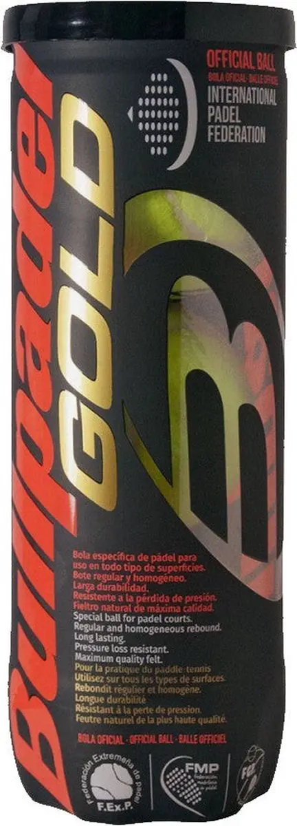 Bullpadel Padelballen Premium Gold 3 Blik