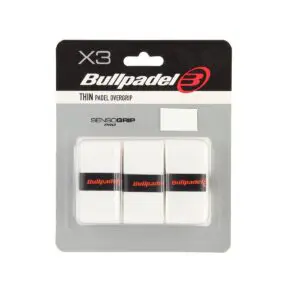 Bullpadel Thin Padel witte overgrip 3-pack