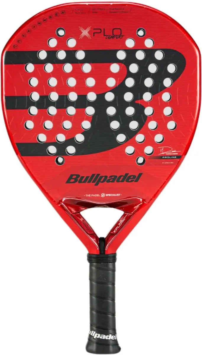 Bullpadel Xplo Comfort 25 Padelracket Rood 1