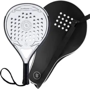 By-VP Padel Racket Allround 100 - Lichtgewicht Padelracket - Ronde vorm - Sweetspot - Geschikt voor Alle Niveaus - Cadeau - Robin van Persie