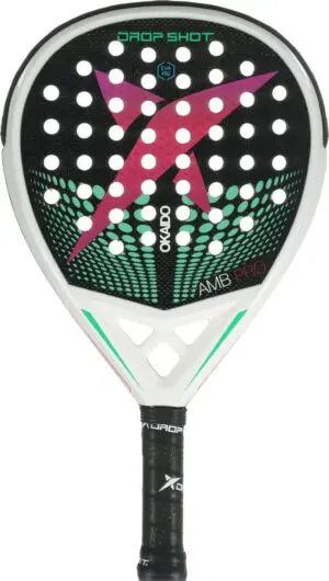 Drop Shot Ambition Pro Okaido Padelracket - Zwart / Groen | Maat: UNI