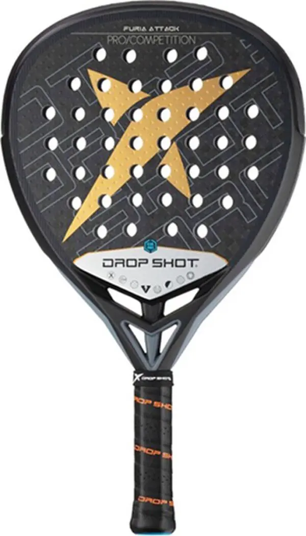 Fury Padel Rackets Drop Shot Fury Attack - 12K (Druppel) - 2024 padel racket - Meerpadel