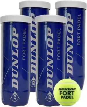 Dunlop Fort padel balls 4 maal 3 tins