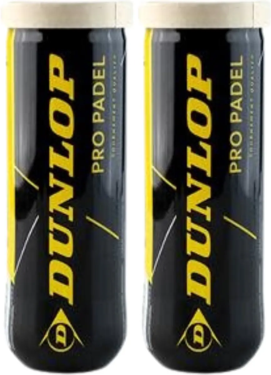 Dunlop Pro Padelbal - 6 Ballen - Gasgevuld - Geel