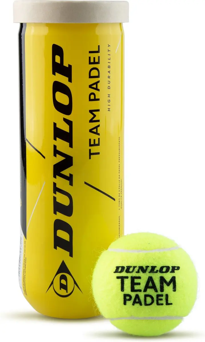 Dunlop Slazenger TEAM PADEL 3PET Padelballen Geel