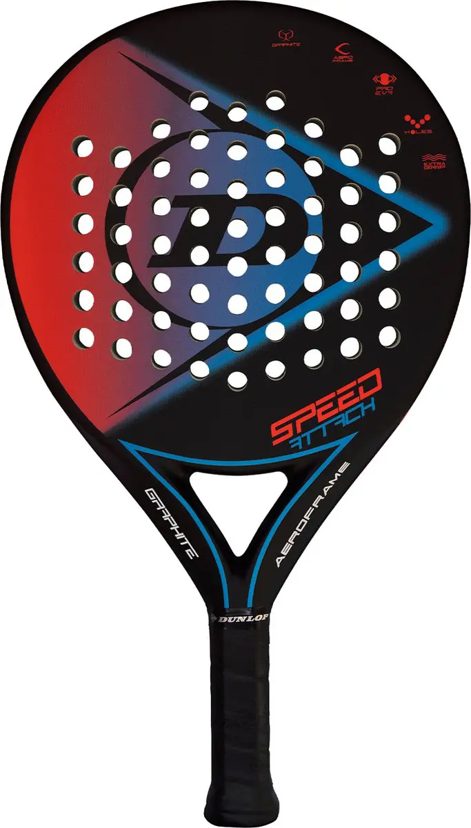 Dunlop Speed Attack - padel racket - zwart - rood - blauw