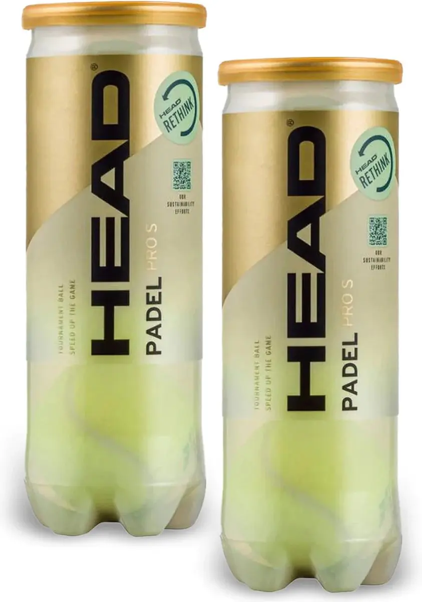Head Padel Pro S Padelballen Padel - Officiele World Padel Tour Padel Ballen - 2 Blikken van 3 Ballen