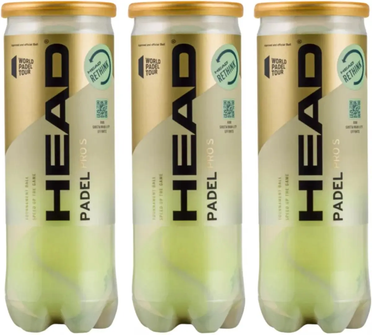 Head Padelballen Pro S - 3 blikken van 3 ballen - Padel Ballen