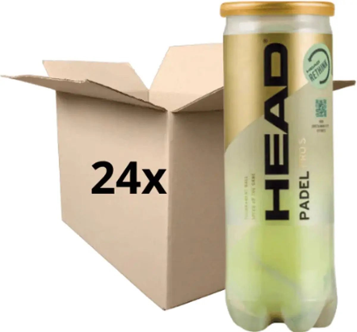 Head Pro S + Padel Ballen - Doos - 24 Kokers