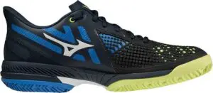 Mizuno Tennisschoen Padelschoen Wave Exceed Tour 5 CC Heren Zwart Blauw Geel