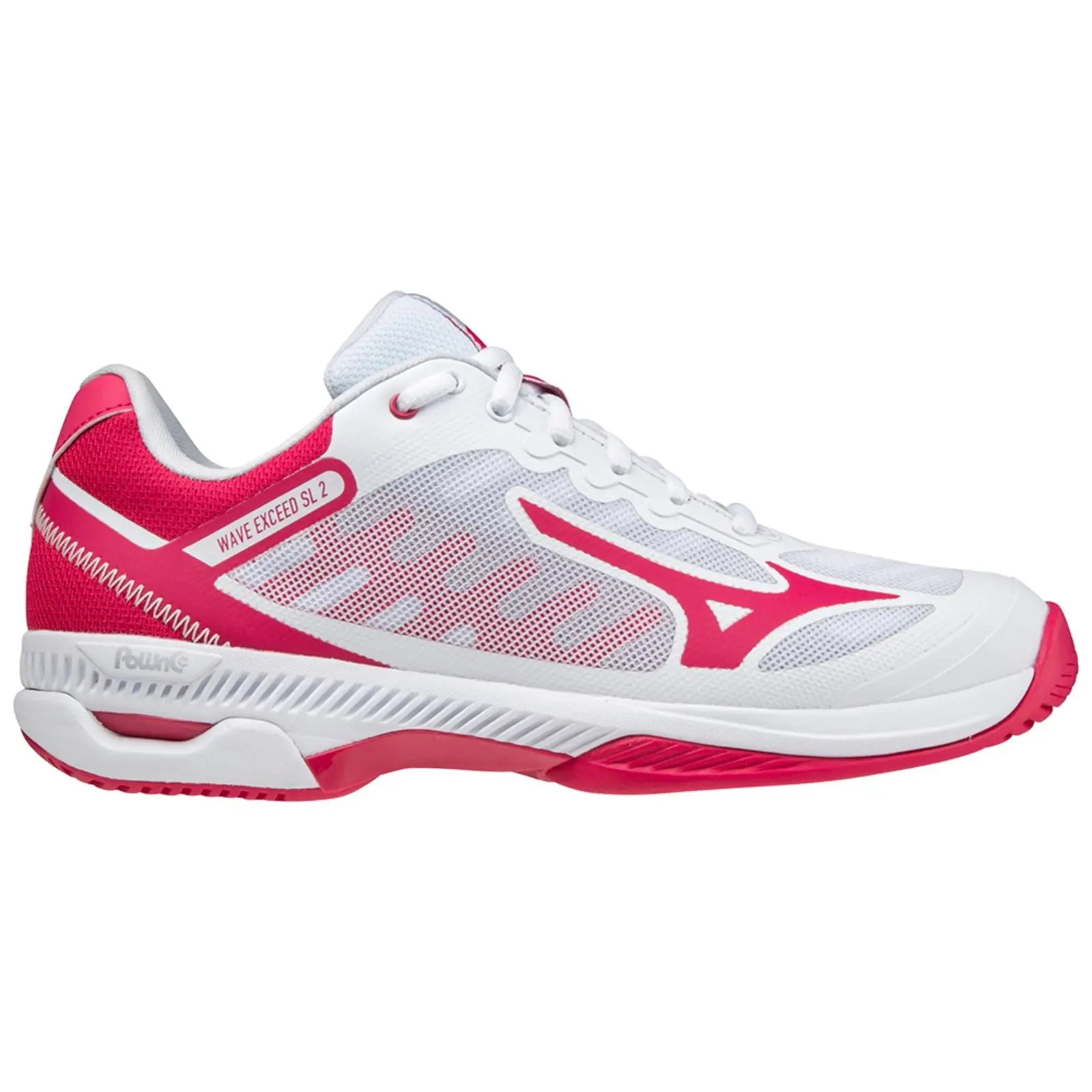 Mizuno Wave Exceed SL 2 CC Dames White/Rose Red/Cloud
