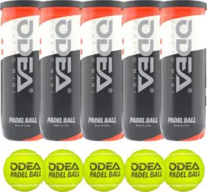 ODEA Padelballen Ultimate - Official Padel - Set van 5 blikken - 15 ballen - Transport onder druk