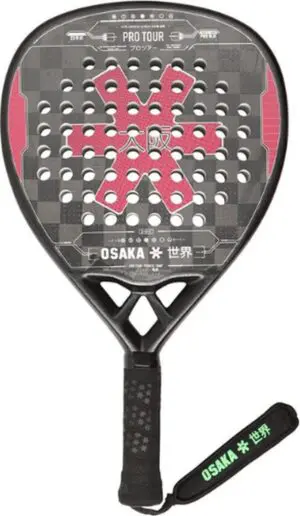 Osaka - Padel Racket - Pro Tour Power Snap 23 - Zwart Rood