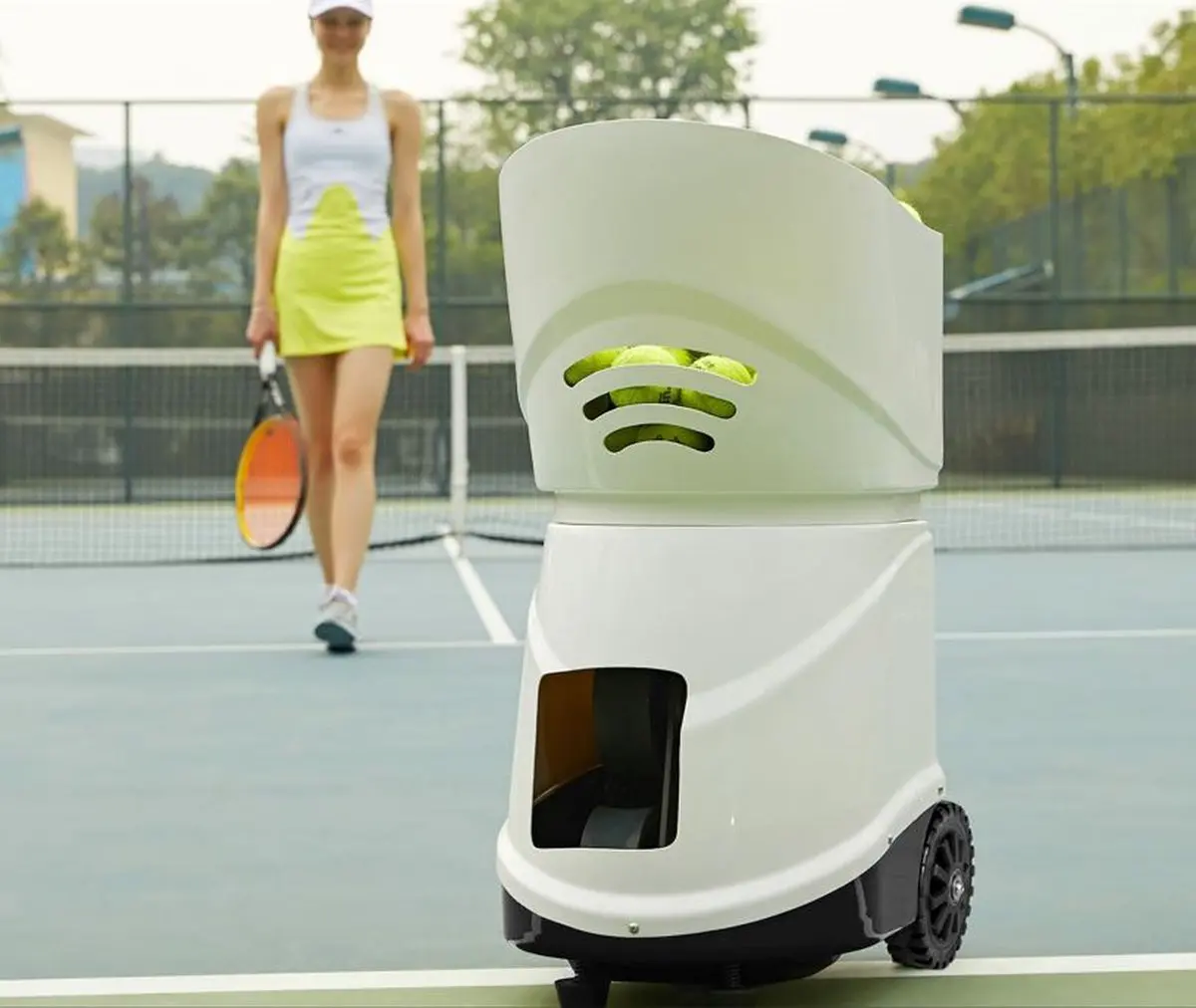 REPEAK Ballenkanon TS-08 - Tennisbal Machine - Alle niveau's - Tennis - Sport - Besturing met App - 45x35x80CM