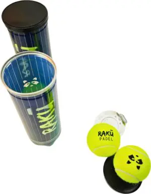 Raku® Racoon Pro Control Padel Ballen - Ontdek de Beste Zachte Padel Ballen met Langere Levensduur - Pro Control - Padel Ballen - Zachte Bal - Langere Levensduur - Krachtige Spin - 9 stuks