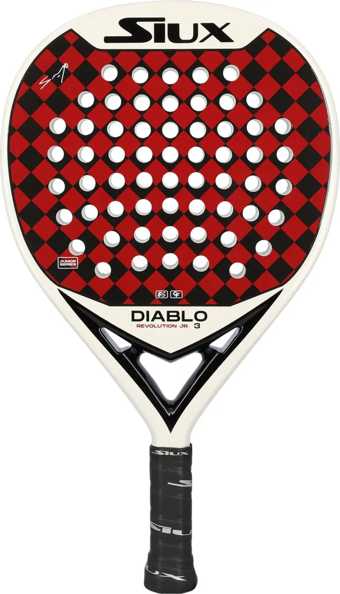 Siux Diablo Revolution 3 Junior Padelracket Rood 310-340 gr