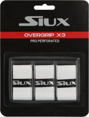 Siux Padel Overgrip Wit Geperforeerd - 3 stuks