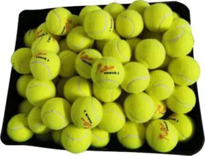 Tennisballen-Tennisballen voor ballenmachine-Tennisballen trainingskwaliteit-Padelballen-Padelballen voor ballenmachine--Racketclub Coach2 - perfecte training / 120 ballenmachine tennisballen (bij 240 stuks: gratis ballentas)