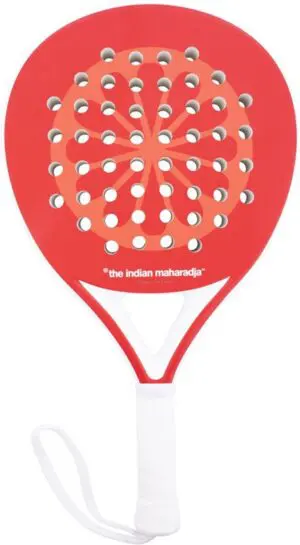 The Indian Maharadja The Element TX3 Padelracket - Druppel - Rood/Wit - 365/375 Gram