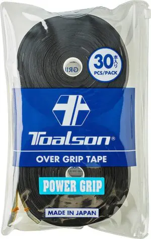 Toalson Power Overgrip Zwart - Tennis Padel - 30 Stuks