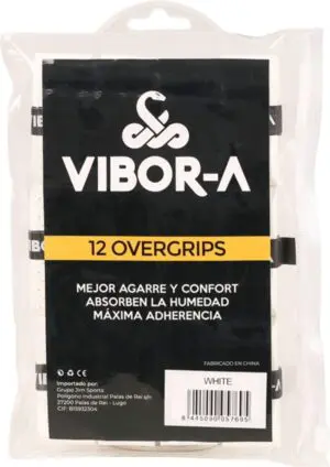 Vibor-a Padel Overgrip 12 Eenheden Zwart