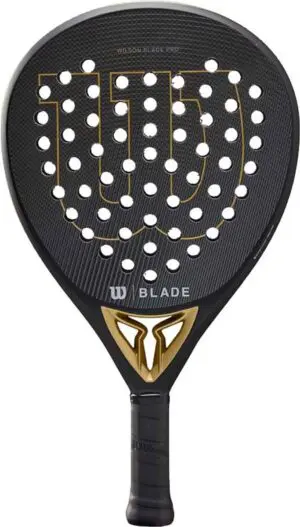Wilson Blade Pro V2 (Druppel) - 2022 padel racket zwart/goud