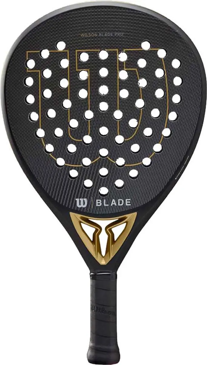 Wilson Blade Pro V2 (Druppel) - 2022 padel racket zwart/goud
