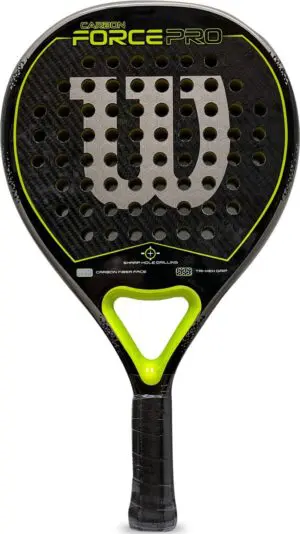 Wilson Carbon Forxe Pro Padel Racket - Geel