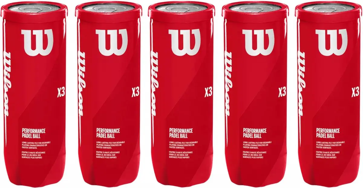 Wilson X3 - Padelballen - 5 Blikken