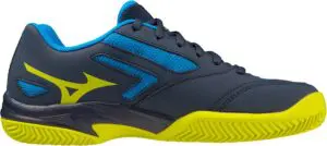 Mizuno Tennisschoen Padelschoen Exceed Star CC Junior Blauw Geel