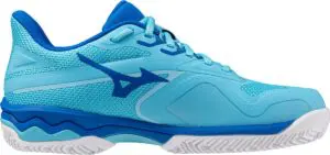 Mizuno Tennisschoen Padelschoen Wave Exceed Light 2 Dames Blauw Wit