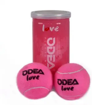 Odea ® - padelbal - padelballen - padel ballen - set van 2 padelballen in blik - roze