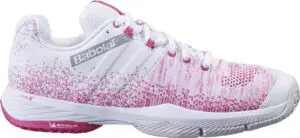 Women's White And Pink Babolat Sensa padelschoen - maat 38