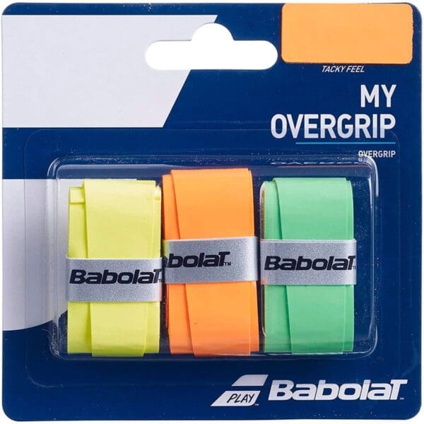 Babolat Tennis - Padel overgrip My Grip 3-Pack oranje/groen/geel