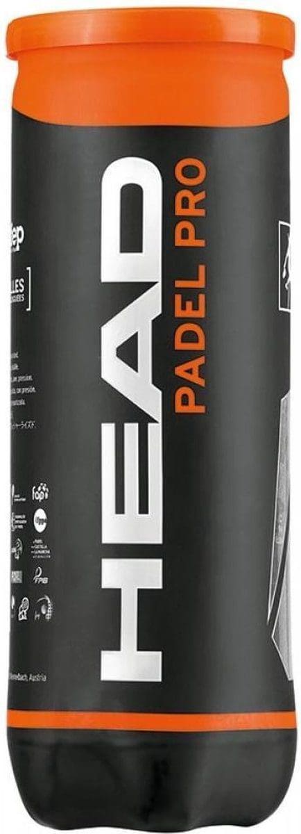 Head Padel Pro padelballen - Officiële World Padel Tour padel ballen - 1 Blik met 3 padel ballen