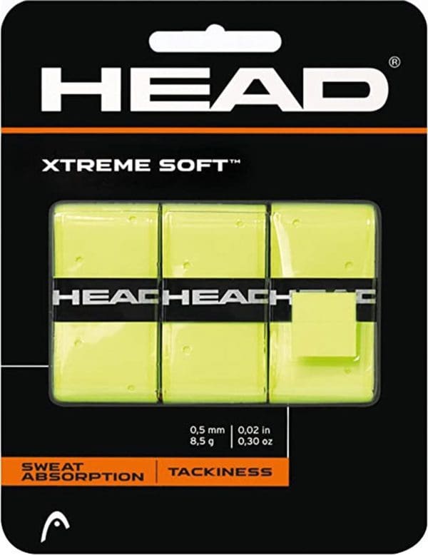 Head Xtreme Soft - Overgrip yellow - Padel/Tennis/Badminton/Sqaush