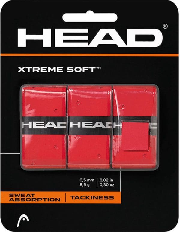 Head Xtreme Soft 3 Pack Tennis - Padel Overgrip rood