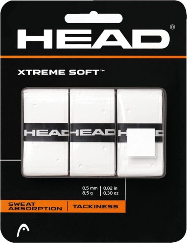 Head Xtreme Soft - Overgrip white - Padel/Tennis/Badminton/Sqaush